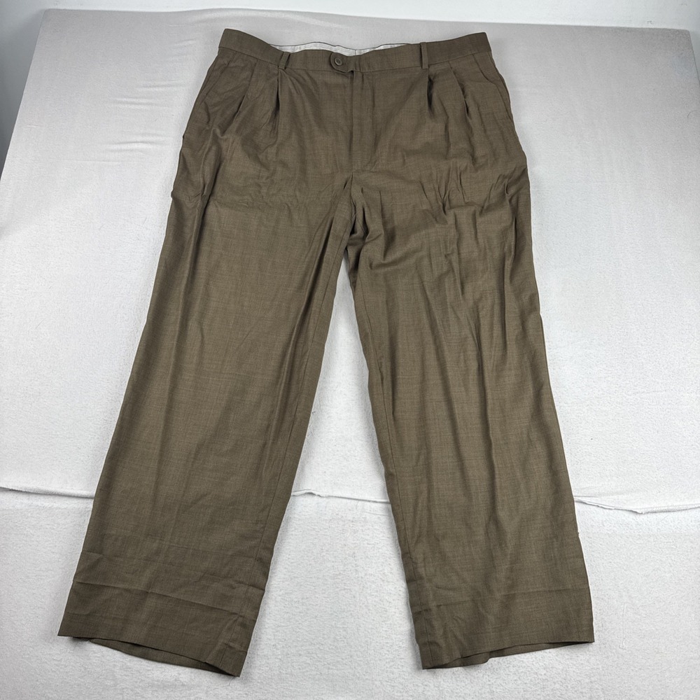Zanella Platinum Austin Loro Piana Tasmanian 120's Wool Dress Pants fits 38*28